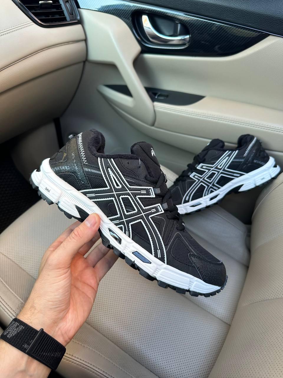 Кросівки чоловічі чорні зимові Asics Gel Kahana 8 Gore-Tex Winter Termo Black White (18651), фото 1