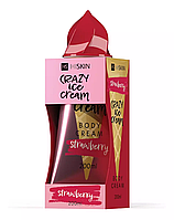 Крем для тіла HiSkin Crazy Ice Cream Body Полуниця 200 мл