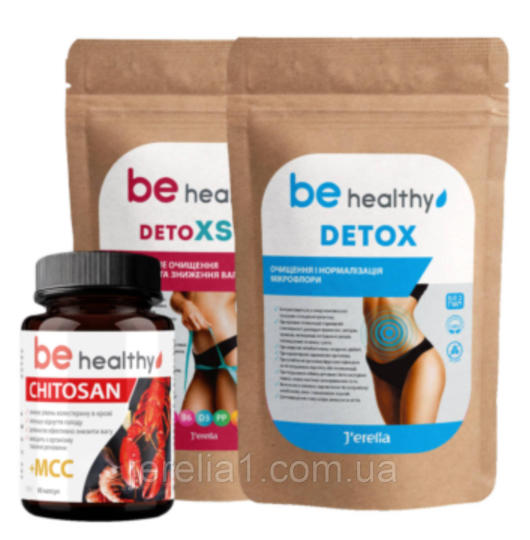 Набір "DETOXSLIM + DETOX синій + хітозан" для схуднення, фото 1