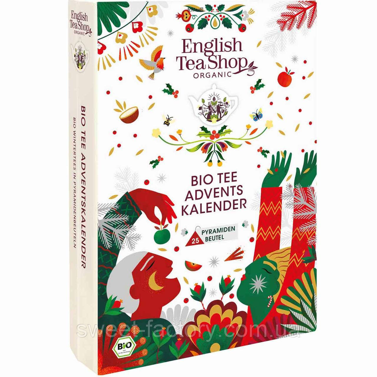 Адвент календар English Tea Shop Organic Bio Tee AdventsКalender 50g, фото 1
