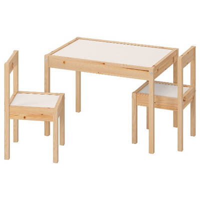 Дитячий стіл і 2 стільці LATT IKEA 501.784.11