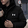 Чоловіча зимова куртка Under Armour Зимовий чоловічий пуховик Андер Армор чорна, фото 3
