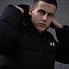 Чоловіча зимова куртка Under Armour Зимовий чоловічий пуховик Андер Армор чорна, фото 6