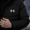 Чоловіча зимова куртка Under Armour Зимовий чоловічий пуховик Андер Армор чорна, фото 7