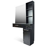 Робоче місце майстра перукаря дзеркало з поличками для перукарень М423, фото 2