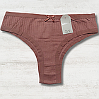 Трусики Бразиліана Бавовняні Мікс 12шт (4438), фото 2