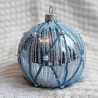 Шар новорічний на ялинку "Ниточки" 60 мм