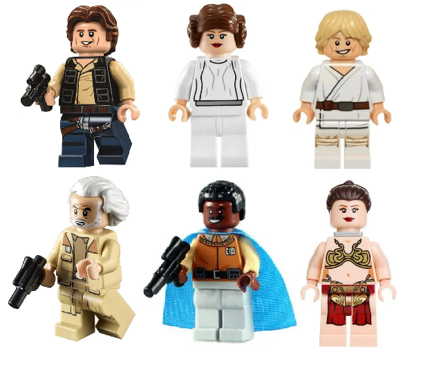 Набір лього фігурок Зоряні війни/Star Wars — лего мініфігурки Повстанці, фото 1