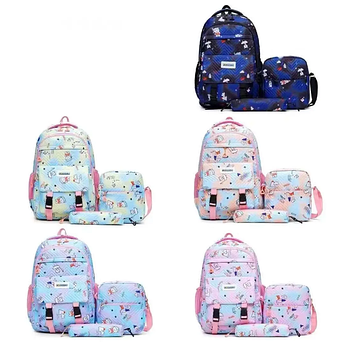 Комплект 3в1 рюкзак + сумка + пенал 46*30 см у різних кольорах Karman