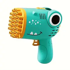 Дитячий кулемет генератор мильних бульбашок Динозавр Dinosaurus Bubble blaster AND 636-73 Jw
