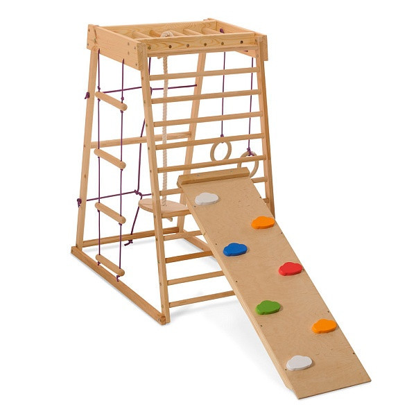 Спортивний комплекс «Акварелька-outdoor 4» дерев'яний ТМ "SportBaby" (120х60х102 см), фото 1