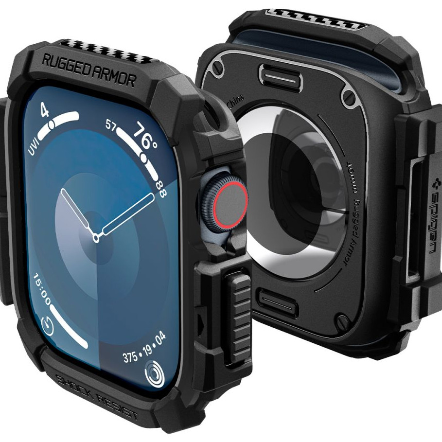 Чохол Spigen Rugged Armor для Apple Watch 10 46mm Black (ACS08597)
