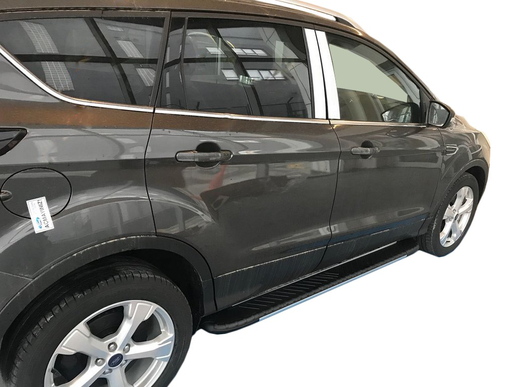 Бічні пороги Bosphorus Grey на Ford Escape 2013-2019 Пороги майданчика Форд Ескейп із пофарбованою листовою, фото 1
