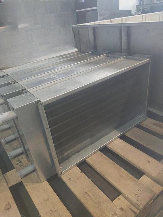 Чотирирядний водяной калорифер (воздухонагреватель), фото 1