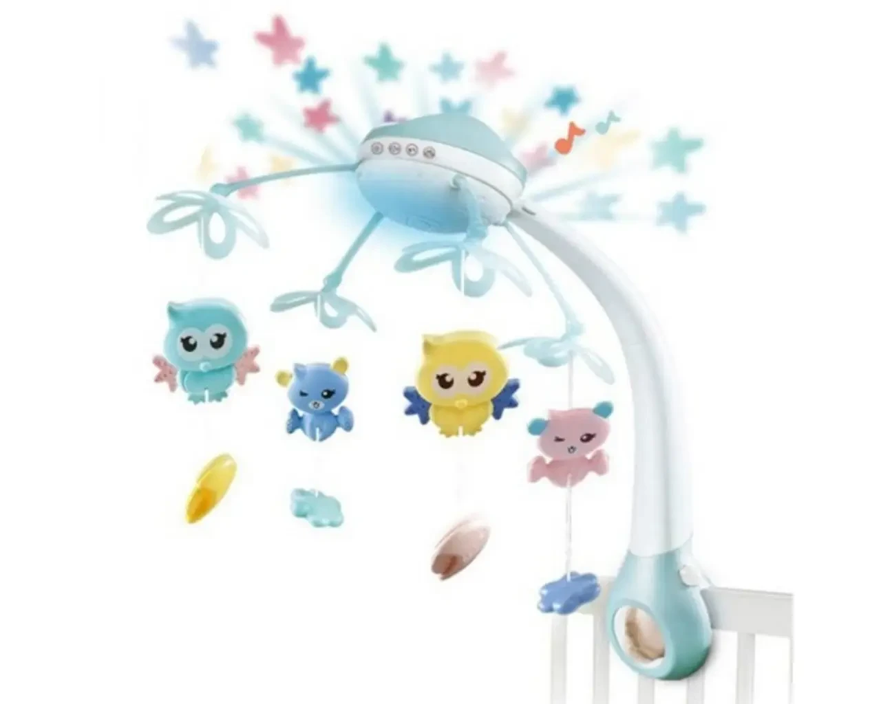 Мобіль на ліжечко музичний із проєктором 0006 LIMO TOY якість швидка відправка, фото 1