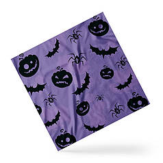 Хустка на голову і шию «Гарбузи на фіолетовому фоні. Pumpkins on the purple background»