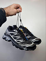 Зимові Чоловічі Кросівки Salomon XT-6 Advanced Gore-Tex / Саломон ХТ-6 Адванст Гор Текс Чорні із Сріблястим, фото 5
