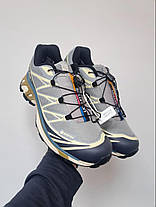 Зимові Чоловічі Кросівки Salomon XT-6 Advanced Gore-Tex Blue / Саломон ХТ-6 Адванст Гор Текс Блакитні, фото 5