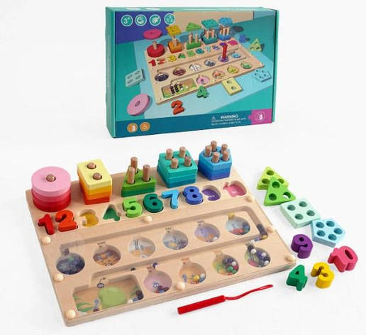 Логічна дошка лабіринт, геометрик, математика, фото 1