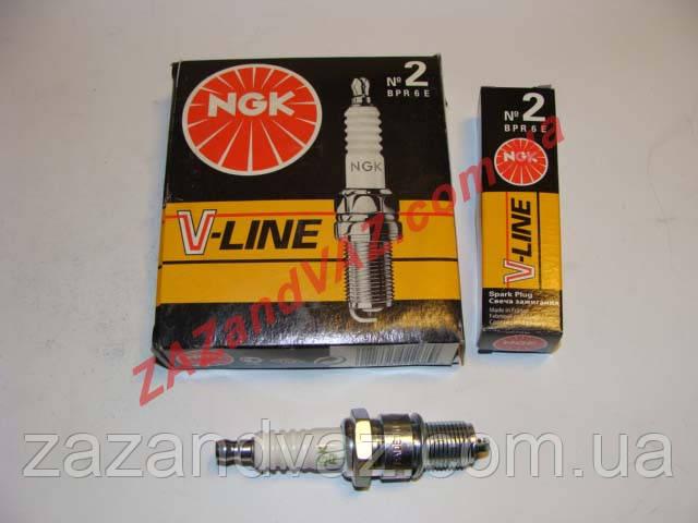 Свічки запалювання NGK V-Line №2 BPR6E ВАЗ 2101-2107 з електронним запалюванням оригінал