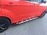 Бічні пороги Sunrise на Ford Kuga 2013-2019 Пороги майданчика Форд Куга з пофарбованою листовою 2 шт., фото 5