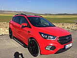 Бічні пороги RedLine V1 на Ford Escape 2013-2019 Пороги майданчика Форд Ескейп з пофарбованою листовою 2 шт., фото 10