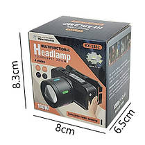 Ліхтар налобний NIGHT VISION FLUORESCENCE KX-1832-TG, Motion Sensor, Li-Ion акум, індикація заряду, ЗП, фото 4