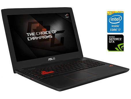 Ігровий ноутбук Б-клас Asus ROG Strix GL502VT/ 15.6" 1920x1080/ i7-6700HQ/ 12GB RAM/ 256GB SSD NVMe+1000GB HDD/ GTX 970M 3GB, фото 1