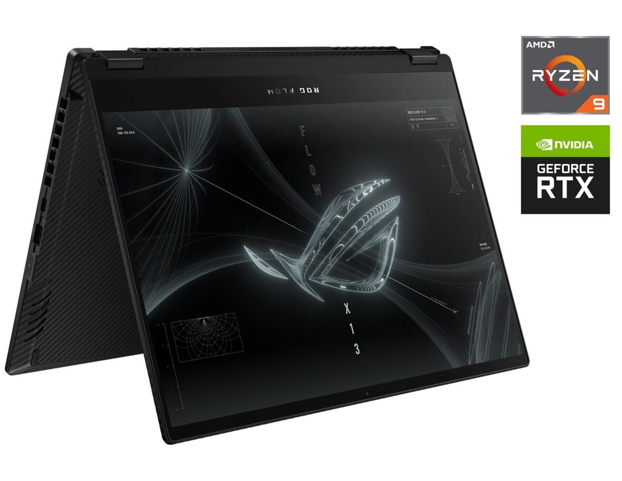 Ноутбук Asus Rog Flow x13 GV301QE/ 13.3" 1920x1080 Touch/ Ryzen 9 5900HS/ 16GB RAM/ 1000GB SSD/ RTX 3050 Ti 4GB