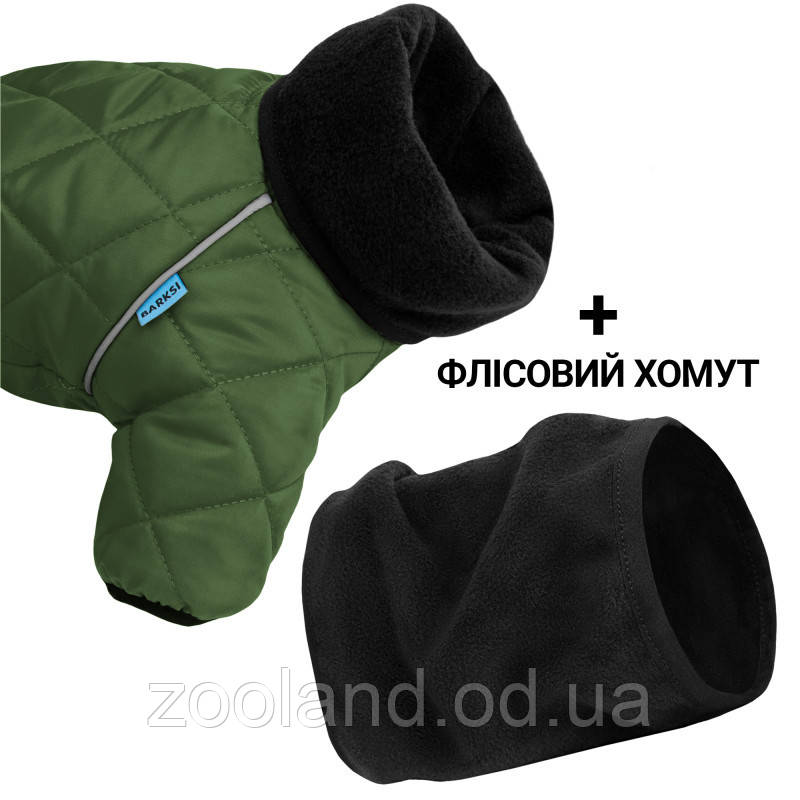 195605 Barksi Textile Комбінезон-дощовик стьобаний зелений, XL