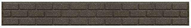 Декоративний бордюр для саду, 15х5х120 см, сіро-коричневий, "цегла", фото 1
