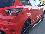 Бічні пороги Fullmond на Ford Kuga 2013-2019 Пороги майданчика Форд Куга з пофарбованою листовою 2 шт., фото 2