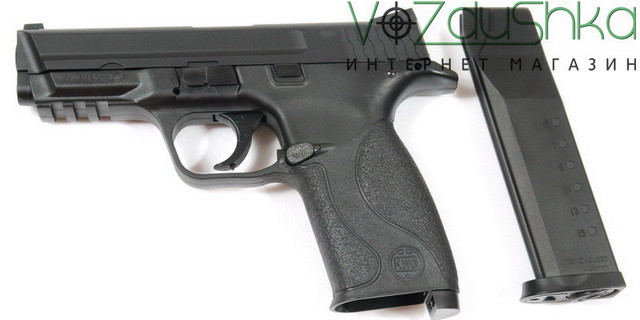 пневматичний пістолет kwc smith & wesson KMB 48 Blowback з витягнутим магазином