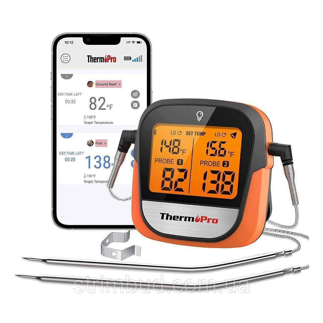 Термометр цифровий з двома щупами та Bluetooth ThermoPro TP902