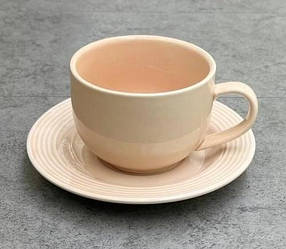 Чайний сервіз Limited Edition Denny Home персиковий 12 предметів 220 мл порцеляна (B060242)
