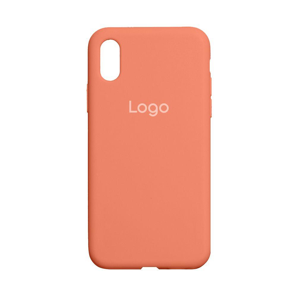 Чохол Silicone Case Full Size (AA) для iPhone Xs Max Колір 02.Apricot