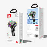 Fm Modulator MP3 Car Charger 3.0A 1U 1C Earldom ET-M104, фото 2