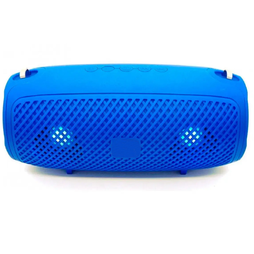 Портативна бездротова колонка Bluetooth Xtreme Led X80 Стильна колонка синього кольору з LED підсвічуванням
