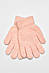 Рукавички дитячі з начісом однотонні рожевого кольору р.6-7 192690S, фото 2