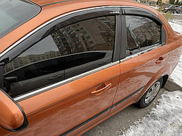 Окантовка вікон Нержавіюча сталь для Chevrolet Aveo T250 (2005-2011) (4 шт.)