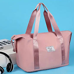 Дорожня сумка жіноча 55х42х21см, XL-1029, Рожева / Складна сумка для подорожей / Сумка-трансформер