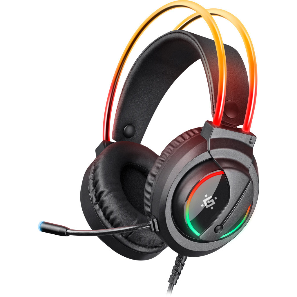 Навушники Defender Flame RGB Black (64555), фото 1