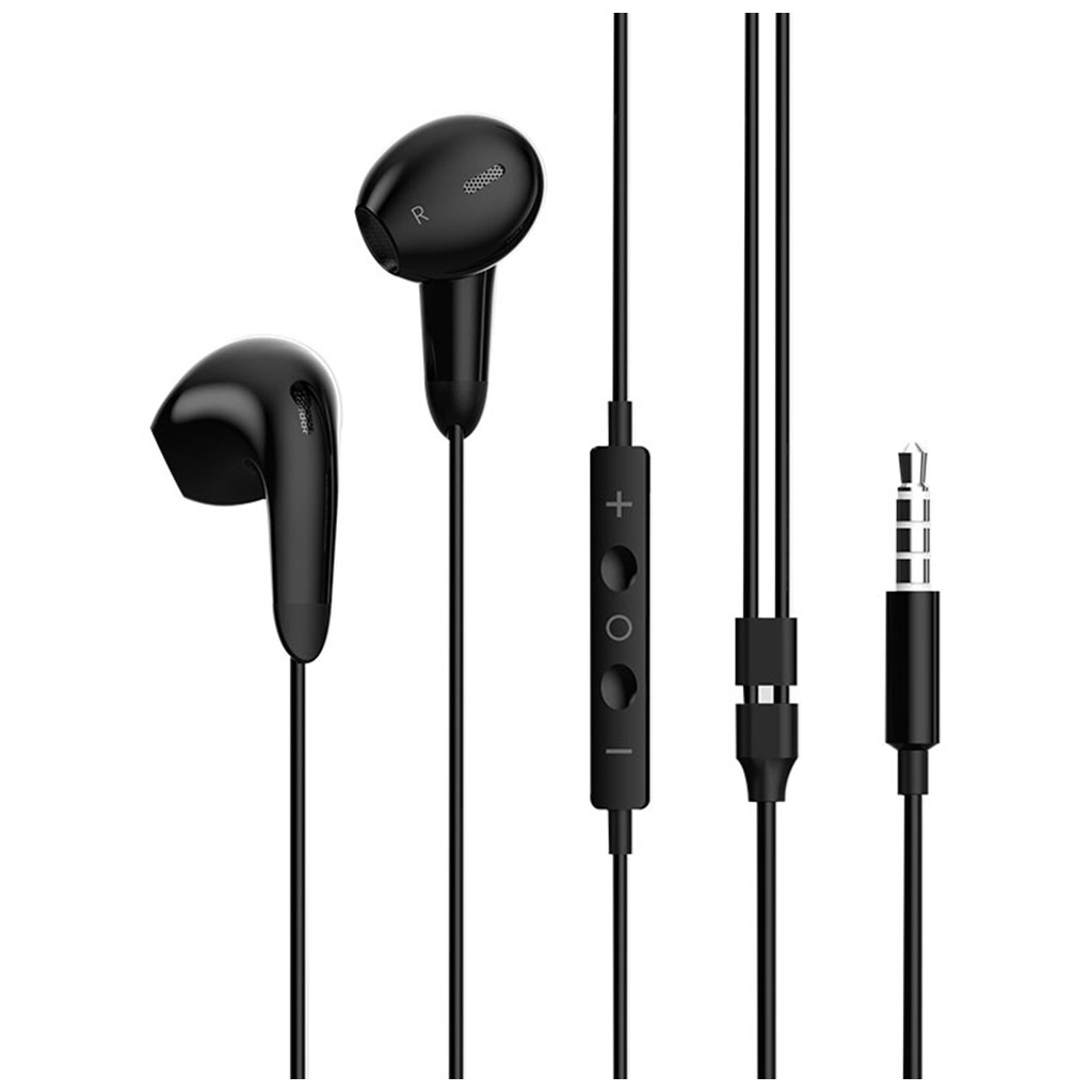 Навушники ColorWay 3.5 mm Wired Earphone Sound Wave Black (CW-WD04BK), фото 1