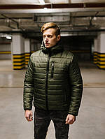 Мужская зимняя хаки куртка CLOSER - размер: S