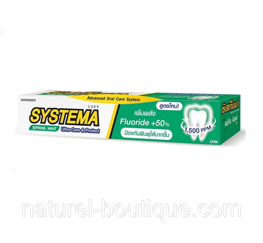 Зубна паста LION Systema Ultra Care Protect Spring Mint 40г