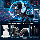 Геймерські навушники Kotion Each H-6 з підтримкою об'ємного звуку 7.1 (Білий), фото 6