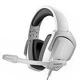 Геймерські навушники Kotion Each H-6 з підтримкою об'ємного звуку 7.1 (Білий), фото 8