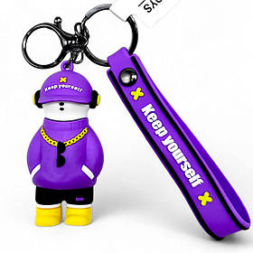 Брелок Ведмедик фіолетовий