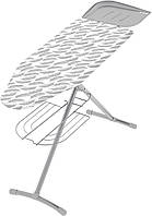 Дошка для прасування підлогова Colombo Turbo (A142LB1W) Основа з металевою сіткою Полиця для білизни