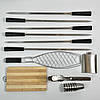 Набір для шашлику BS47 у дерев'яному кейсі, 16 предметів, Туристичний набір шампурів, фото 2